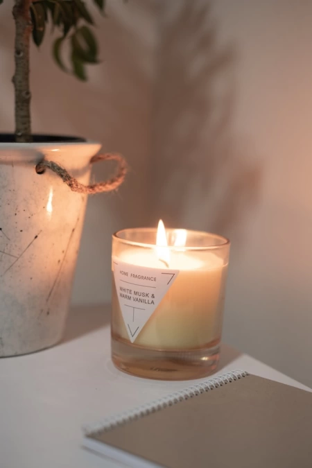 Vela de cera de soja